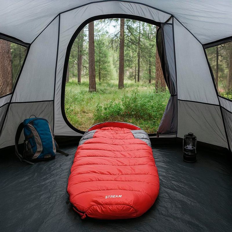 Sleeping Bag Rojo Stream para Climas Fríos y Camping