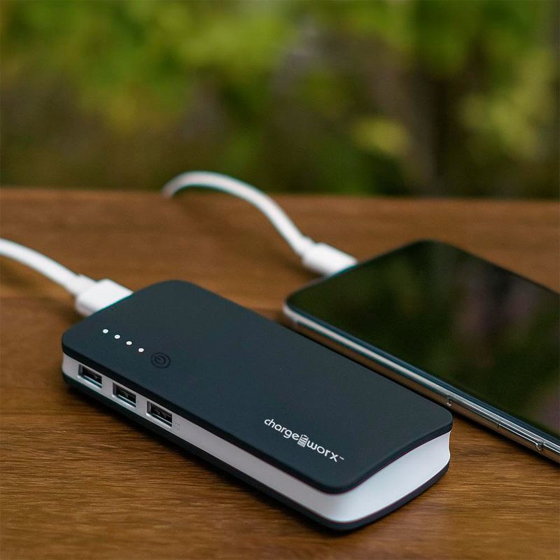 Batería Portátil de 3 Puertos 10000 Mah