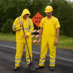 Conjunto de Impermeable Amarillo - Varias Tallas