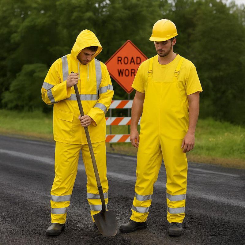 Conjunto de Impermeable Amarillo - Varias Tallas