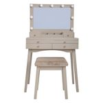 Set de Tocador con Espejo con Luz Hollywood Beige