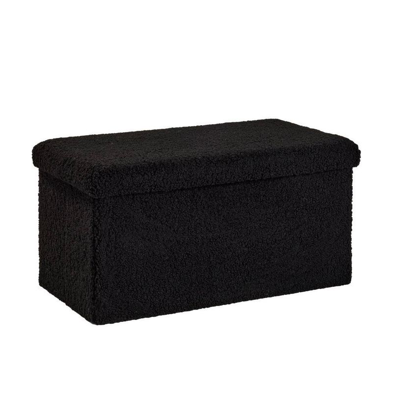 Banca Plegable con Almacenamiento Negro