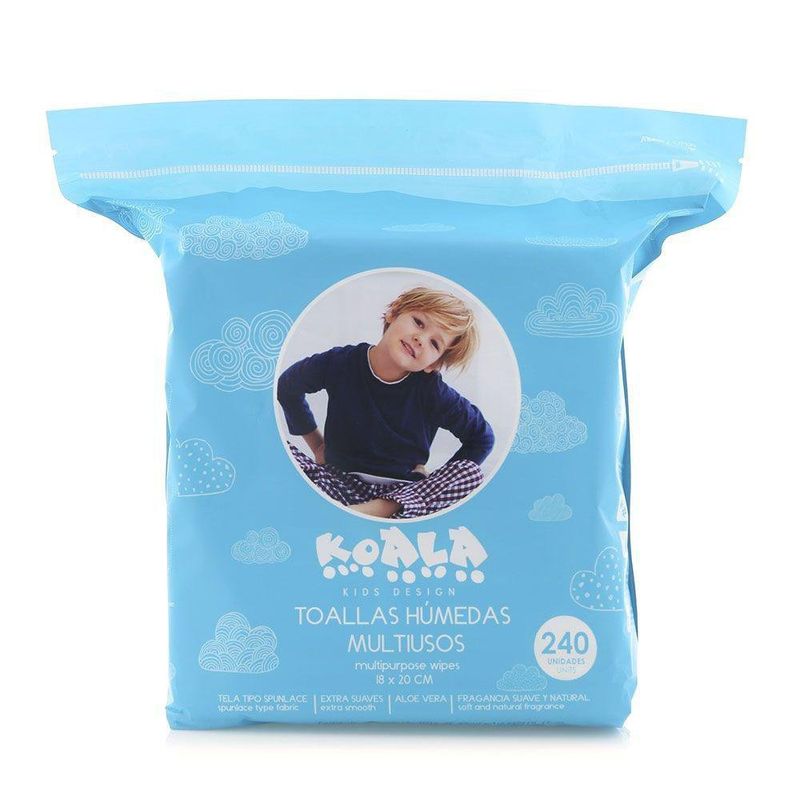 Paquete De Pañitos Húmedos Chicos Con Aroma 240 Unidades - Koala