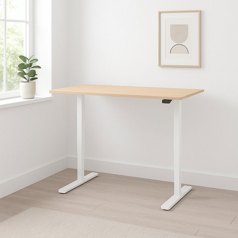 Escritorio-de-Altura-Ajustable-Electrico-Beige