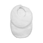 Set de Babero y Salivero para Bebé Ojo de Perdiz Recién Nacido