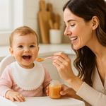 Set de Babero y Salivero para Bebé Ojo de Perdiz Recién Nacido