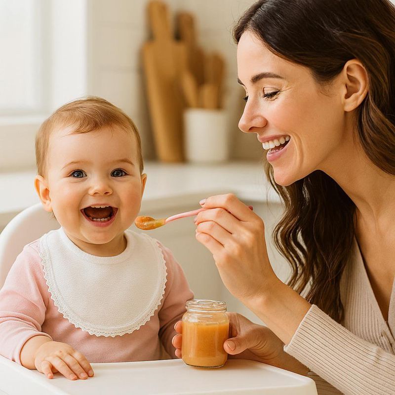 Set de Babero y Salivero para Bebé Ojo de Perdiz Recién Nacido
