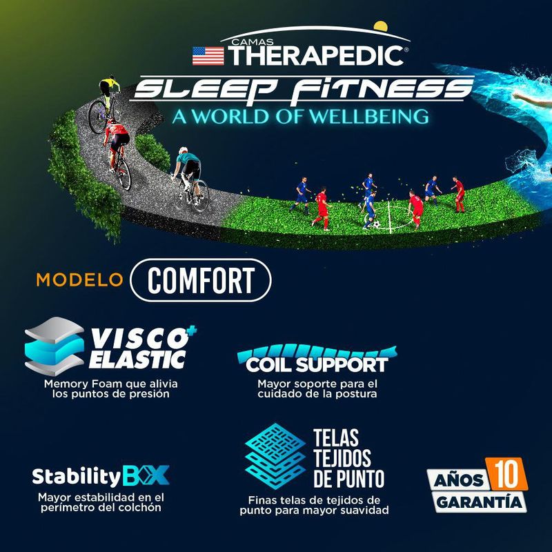 Colchón Sleep Fitness Comfort - Varios Tamaños
