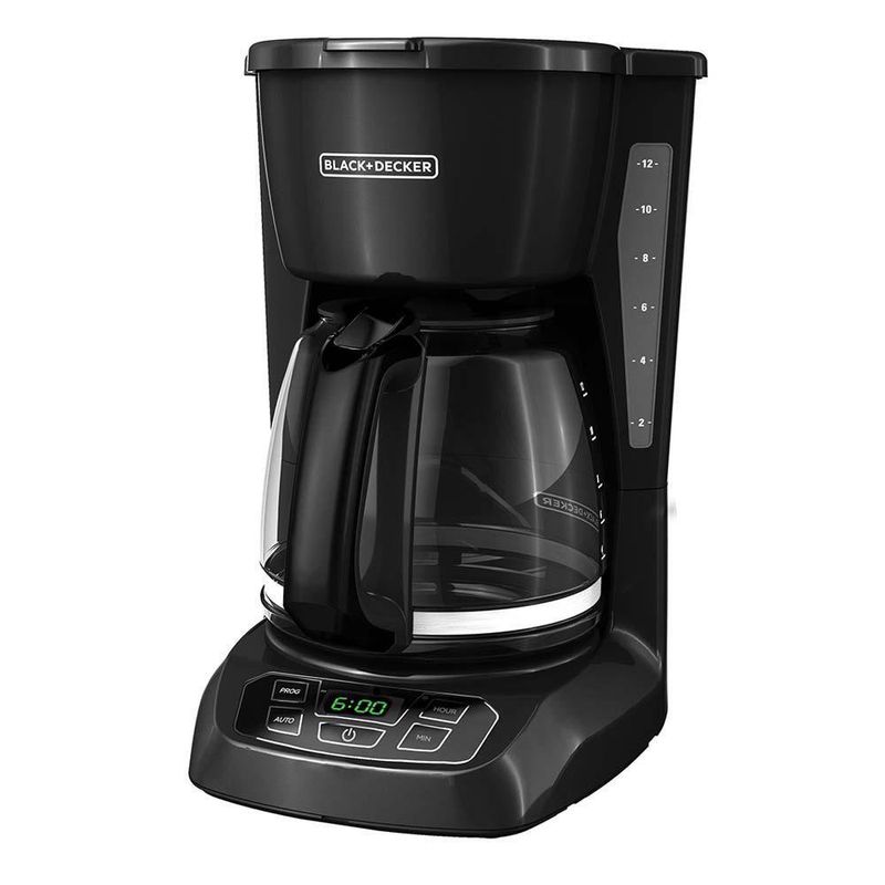 Cafetera Black+Decker. Molinillo y cafetera para 12 tazas, CM5000GD,  Vajilla, N/A, Negro