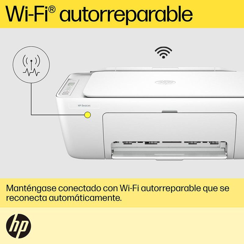 Impresora Multifuncional HP DeskJet 2875 con WiFi
