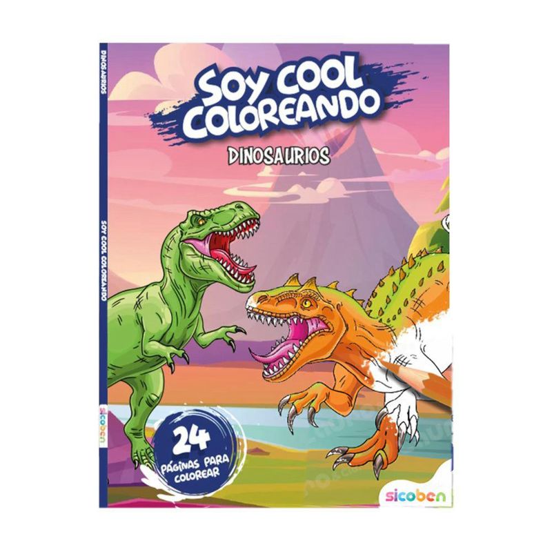 Libro para Colorear Soy Cool Dinosaurios