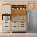 Mueble Auxiliar con Diseño de Listones Verticales Café 120X35.5X100 Cm