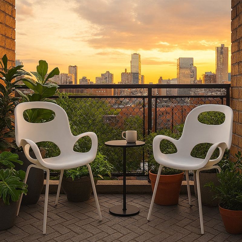 Silla Oh Blanco 61x61x86 Cm