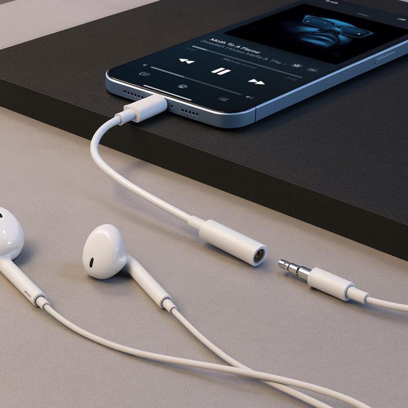 Adaptador Lightning A Audifonos Iphone Entrada Adaptador Lightning