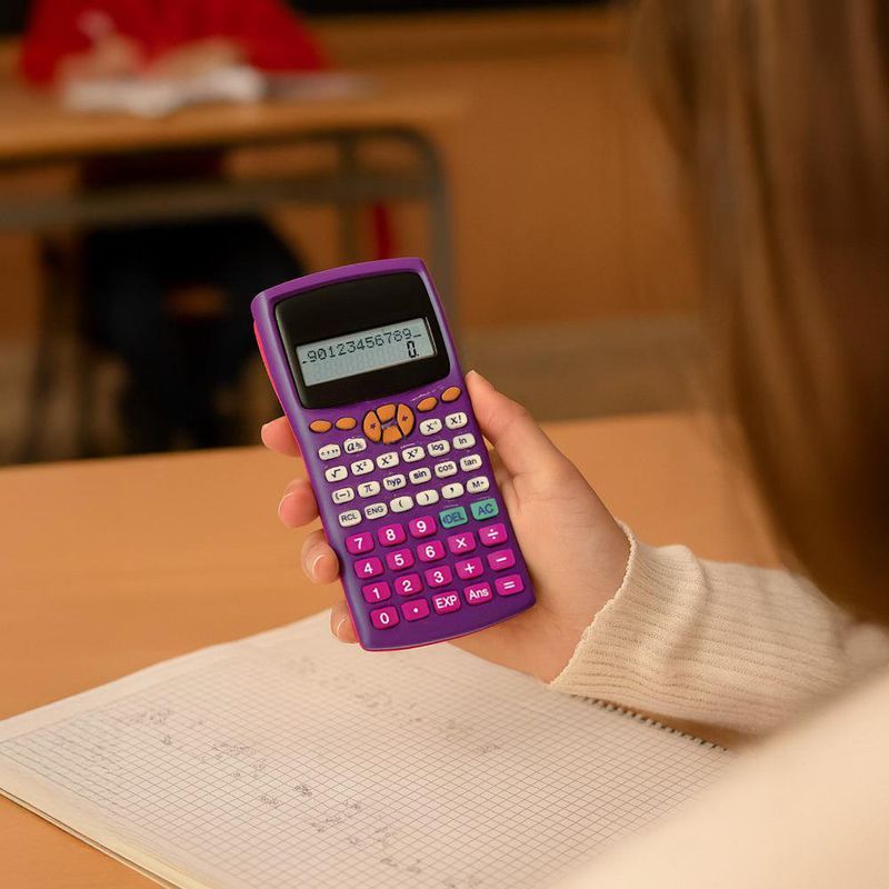 Calculadora Científica Morada 240 Funciones Modelo 8866