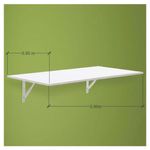 Mesa De Pared Abatible Blanco 90X50 Cm - Complementos