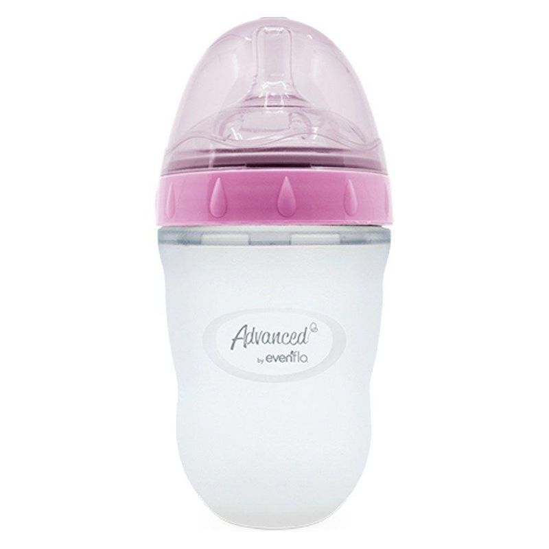 Biberón Suave Y Natural Silicón Rosa 6O - Evenflo