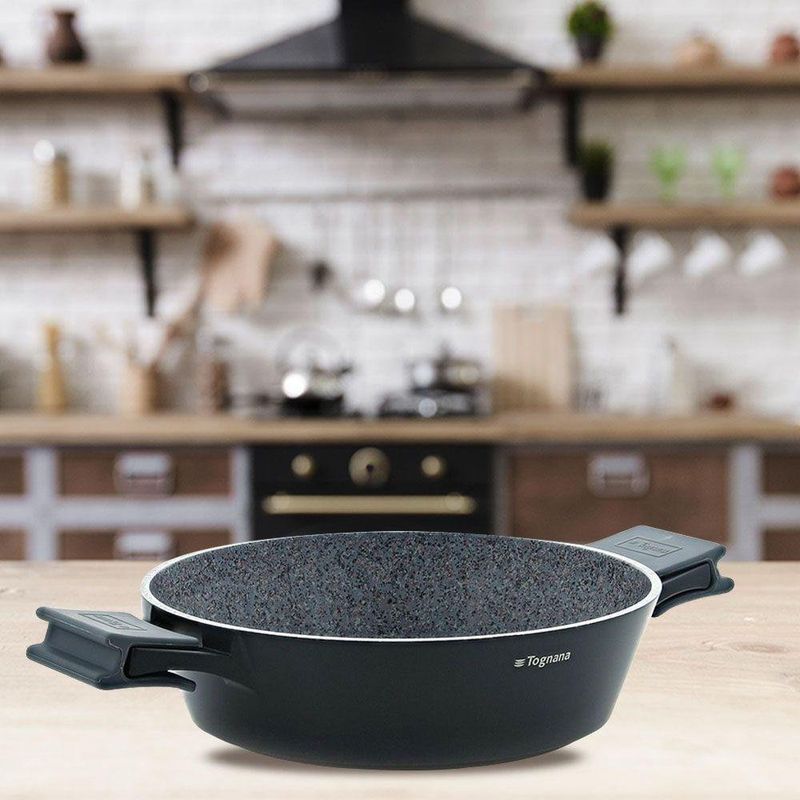 Cacerola Para Paella Negra 28 Cm - Tognana