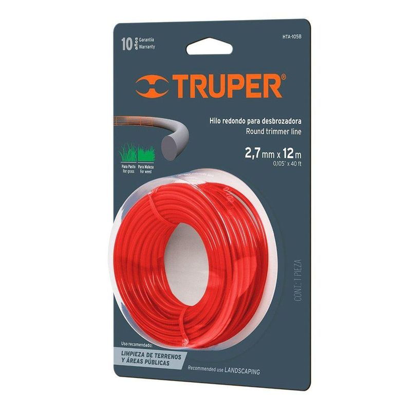 Hilo Redondo 2.7Mm X 12M - Truper