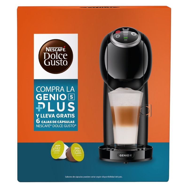 Combo Máquina Genio S Plus con 6 Cajas de Cápsulas NDG