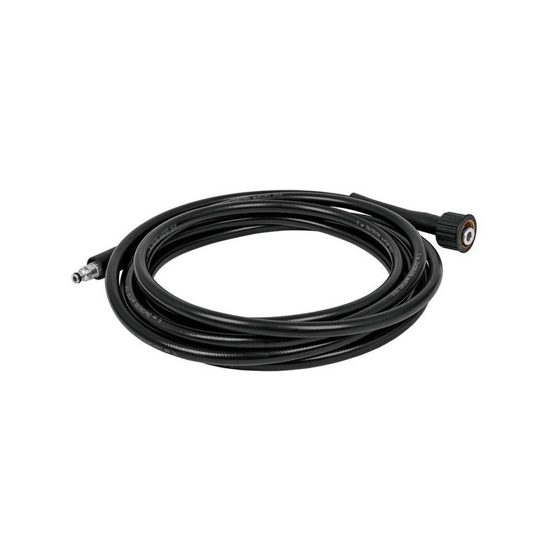 Manguera negra para hidrolavadora LAVA 1500P Pretul con conexiones en ambos extremos para modelo HILA 1500P.
