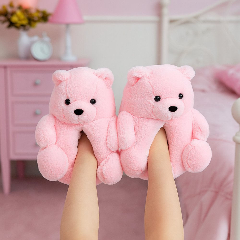 Pantufla Infantil Oso para Niña Varias Tallas Cemaco