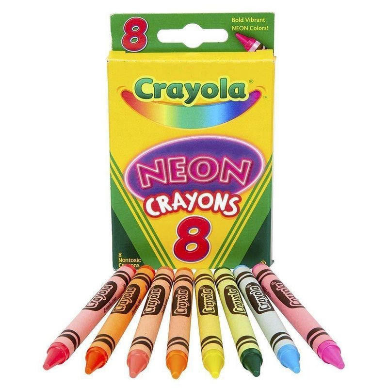 Ceras de cera neón para niños pequeños a partir de 1 año, lápices de cera  no tóxicos, lápices de colores para niños pequeños : .es: Juguetes y  juegos