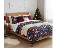 Set de Cubrecama Pinsonic Imperial con Diseño Botas Navideñas