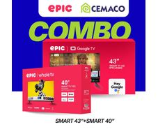 Combo de Televisor de 43 Plg y 40 Plg