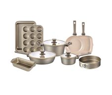 Batería de Cocina Natale Dorada 12 Piezas Antiadherente