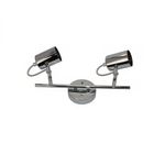 Lámpara De Techo/Pared 'Luz De Estudio' Cromo 2Bombillosxgu10X50Wmax - Zlumini