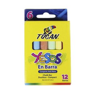 Yeso en Barra 12 Unidades Colores Surtidos