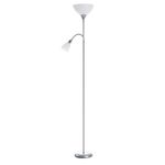 Lámpara De Pie 2 Luces 60W Gris - Z