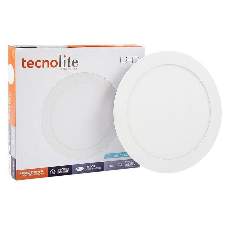 Lámpara Empotrable Led Redondo Slim 18W - Tecno Lite