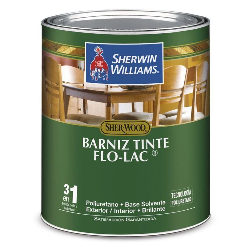 Barniz Tinte Flo-Lac Brillante Roble Oscuro 1 Gal - Sherwin Williams