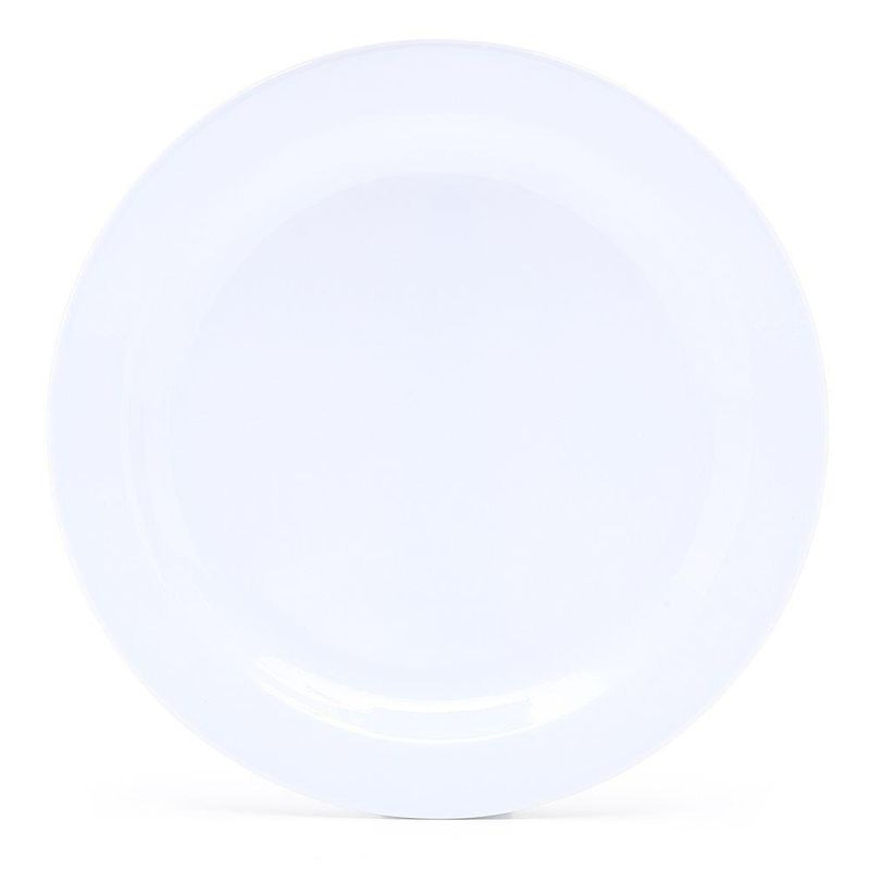 Plato Plano Blanco 9.8 Plg Melamina