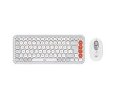 Set de Mouse y Teclado Inalambrico POP Icon Color Blanco