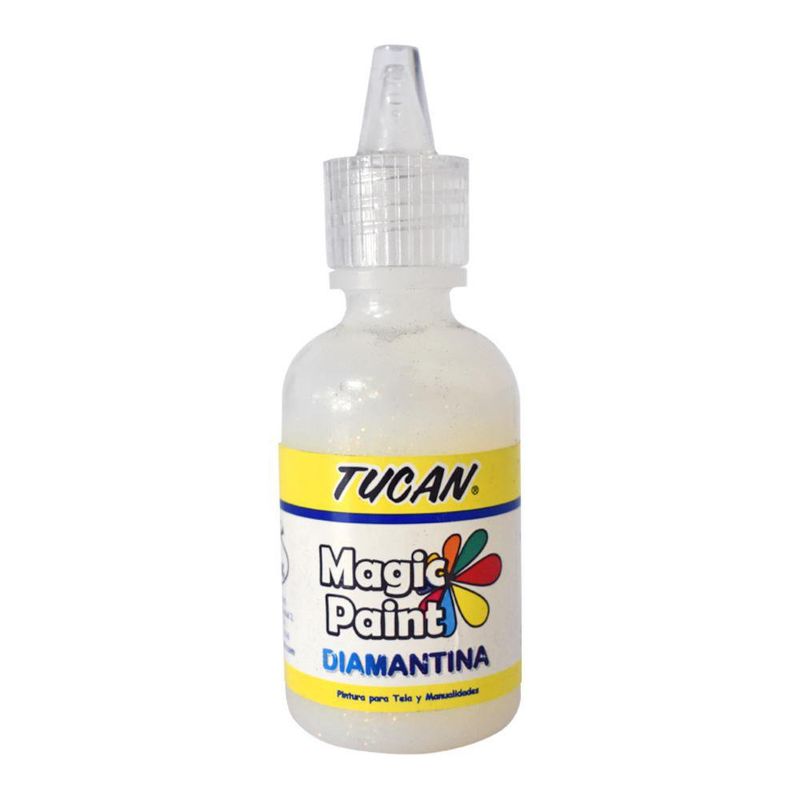 Pintura Para Tela Con Diamantina 30 Ml - Tucan Varios Colores