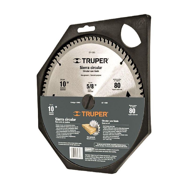 Disco Para Madera 10 80D - Truper