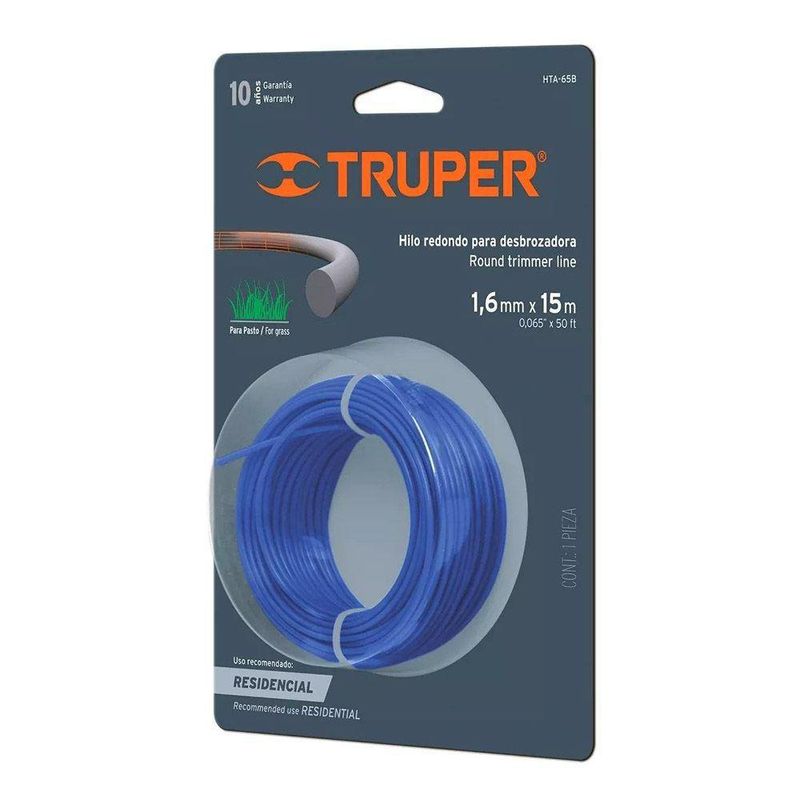 Hilo Redondo 1.6Mm X 15M - Truper