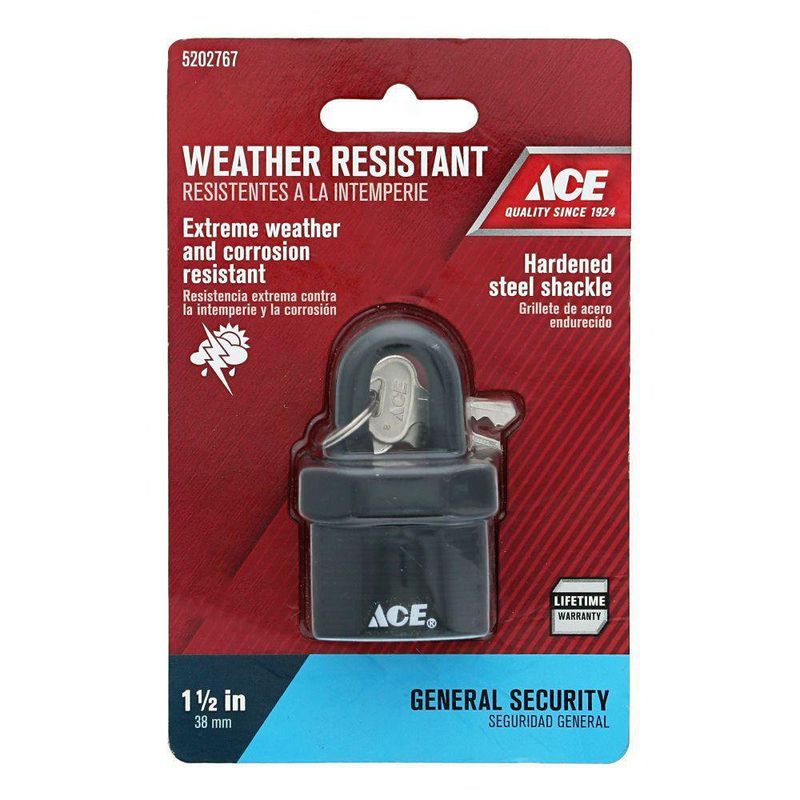 Candado Llave 34 Mm Acero Recubierto - Ace