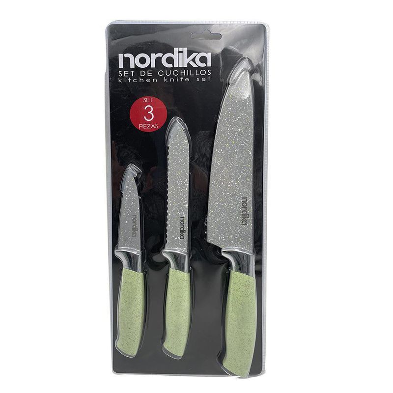 Set De 5 Cuchillos Con Block - Nordika - Cemaco