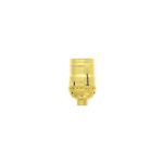 Socket E27 De Metal Niple Dorado - Eagle Electric (Centro Am
