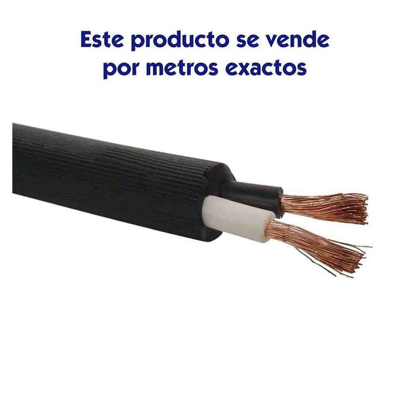 2 AWG 19 hilos THHN cable de cobre negro para construcción (corte de 25  pies)