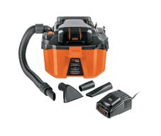 Aspiradora Inalámbrica Seco/Mojado de 2 Gal con Batería de 20 V para Polvo y Líquidos