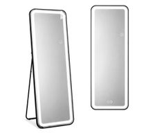 Espejo LED de Pie con Luz y Control Táctil de 50 x 160 Cm para Dormitorio - Colores Surtidos