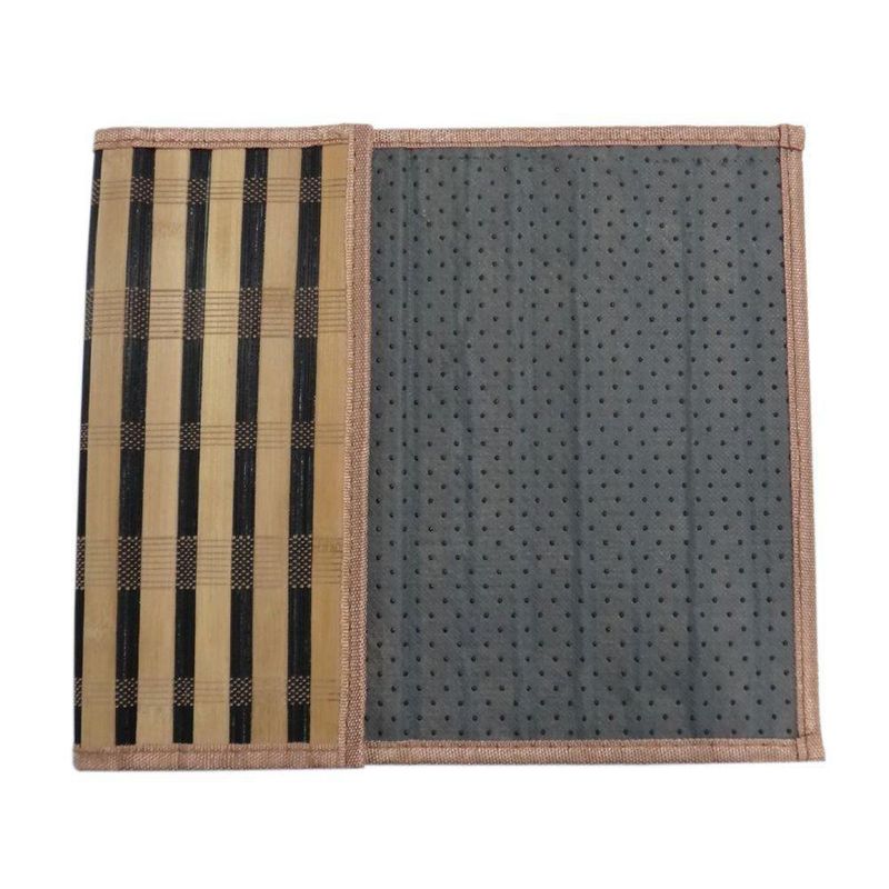 Individual De Bamboo Natural Con Negro De 30X45 Cm - Viva