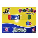 Plasticina Jumbo 4 Colores 400 G - Tucan