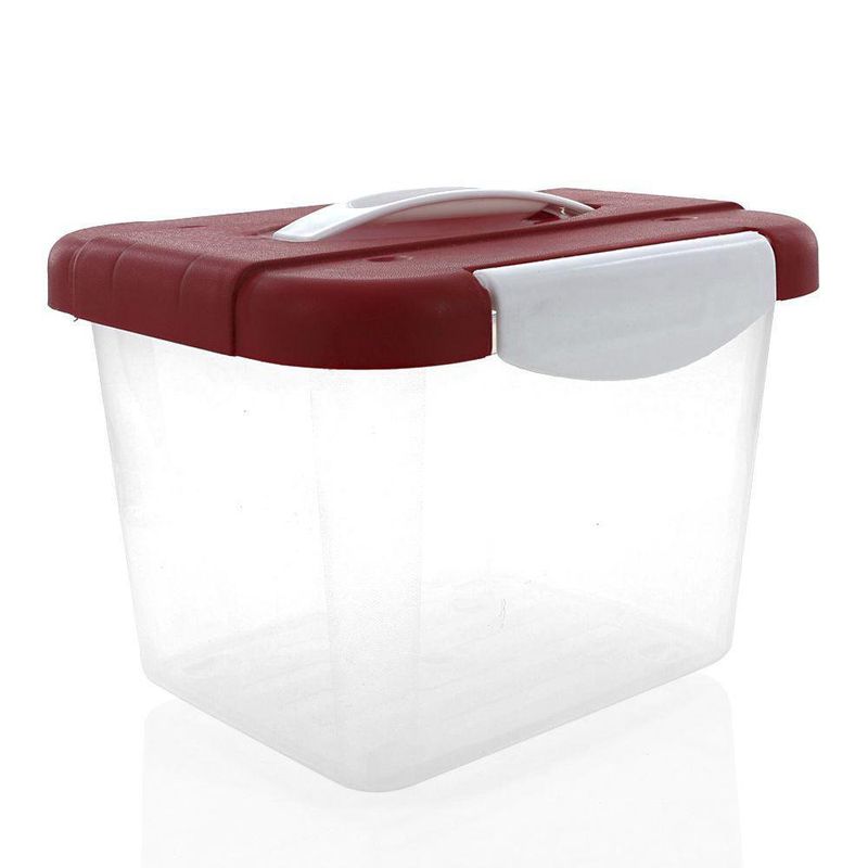 Caja Click C/Tapa Y Agarrador (4 L) Rojo C
