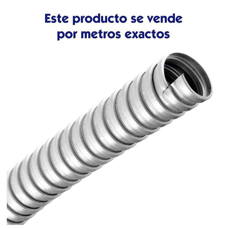 Tubo Corrugado Flexible De 1/2 x60m Galvanizado Fulgore FU0059